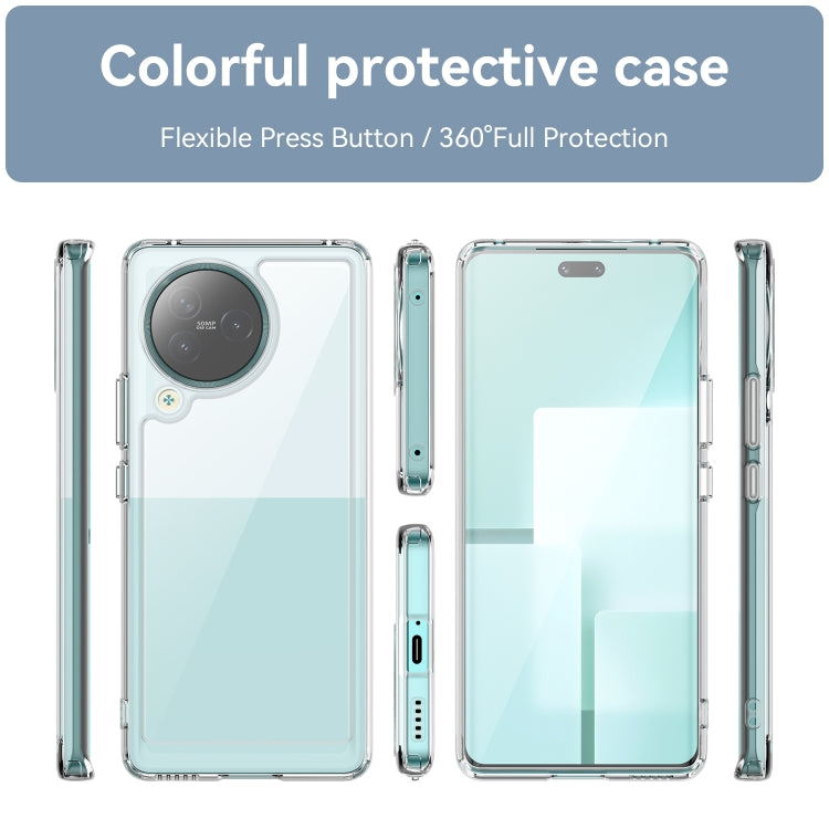 For Xiaomi Civi 3 Colorful Series Acrylic Hybrid TPU Phone Case(Transparent) - Xiaomi Cases by buy2fix | Online Shopping UK | buy2fix