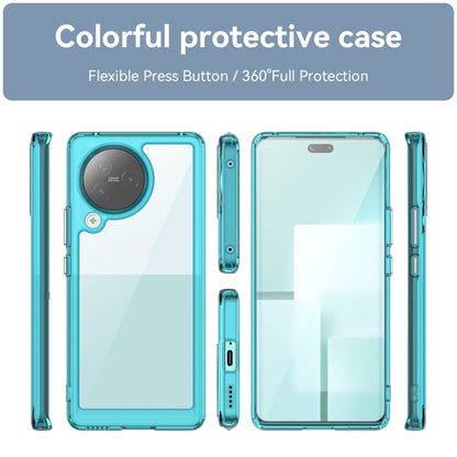 For Xiaomi Civi 3 Colorful Series Acrylic Hybrid TPU Phone Case(Transparent Blue) - Xiaomi Cases by buy2fix | Online Shopping UK | buy2fix