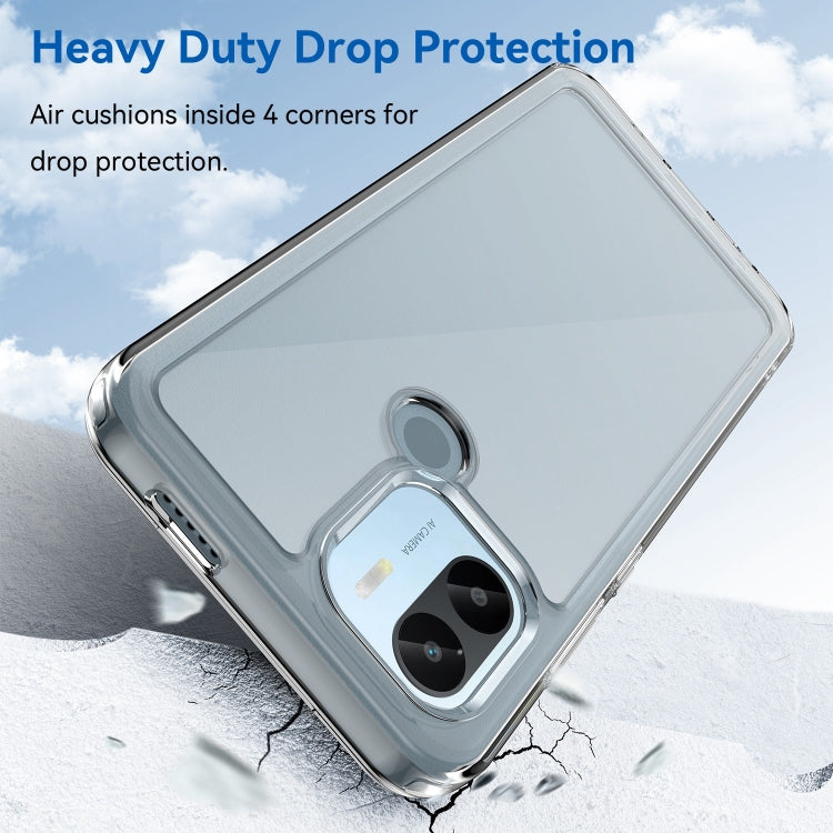 For Xiaomi Poco C50 Colorful Series Acrylic Hybrid TPU Phone Case(Transparent) by buy2fix
