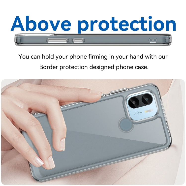 For Xiaomi Poco C50 Colorful Series Acrylic Hybrid TPU Phone Case(Transparent) by buy2fix