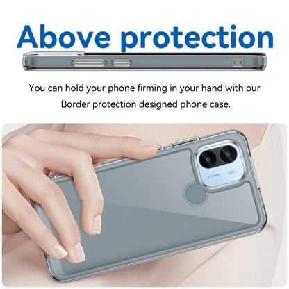 For Xiaomi Poco C50 Colorful Series Acrylic Hybrid TPU Phone Case(Transparent) by buy2fix