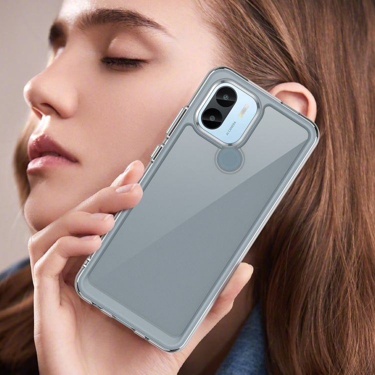 For Xiaomi Poco C50 Colorful Series Acrylic Hybrid TPU Phone Case(Transparent) by buy2fix