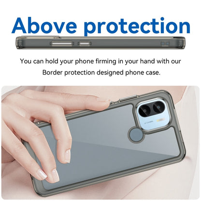 For Xiaomi Poco C50 Colorful Series Acrylic Hybrid TPU Phone Case(Transparent Grey) by buy2fix