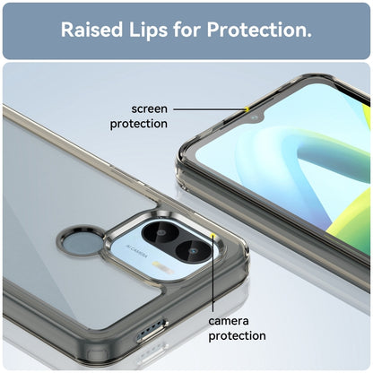 For Xiaomi Poco C50 Colorful Series Acrylic Hybrid TPU Phone Case(Transparent Grey) by buy2fix