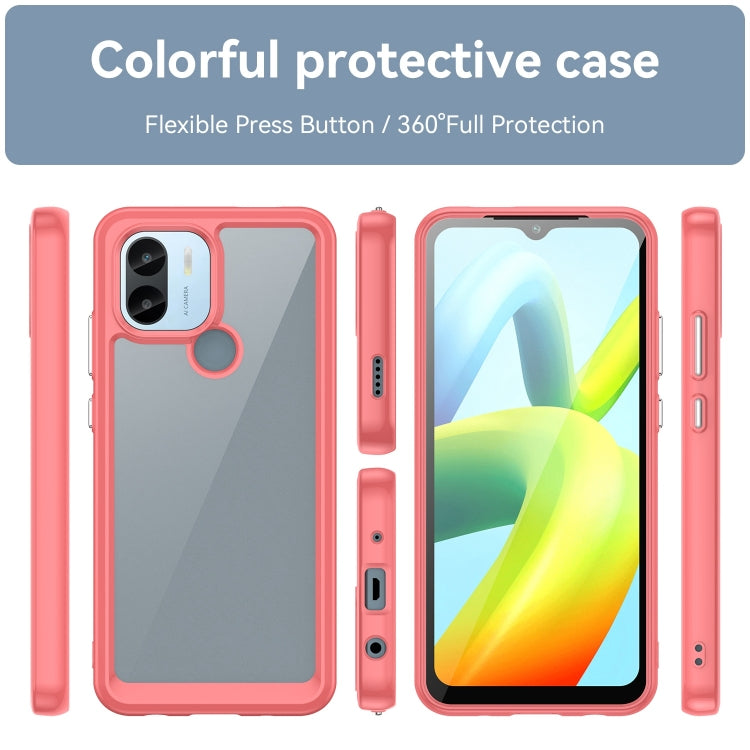 For Xiaomi Poco C50 Colorful Series Acrylic Hybrid TPU Phone Case(Red) by buy2fix