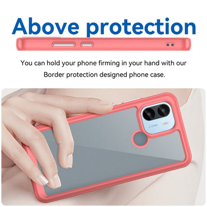 For Xiaomi Poco C50 Colorful Series Acrylic Hybrid TPU Phone Case(Red) by buy2fix