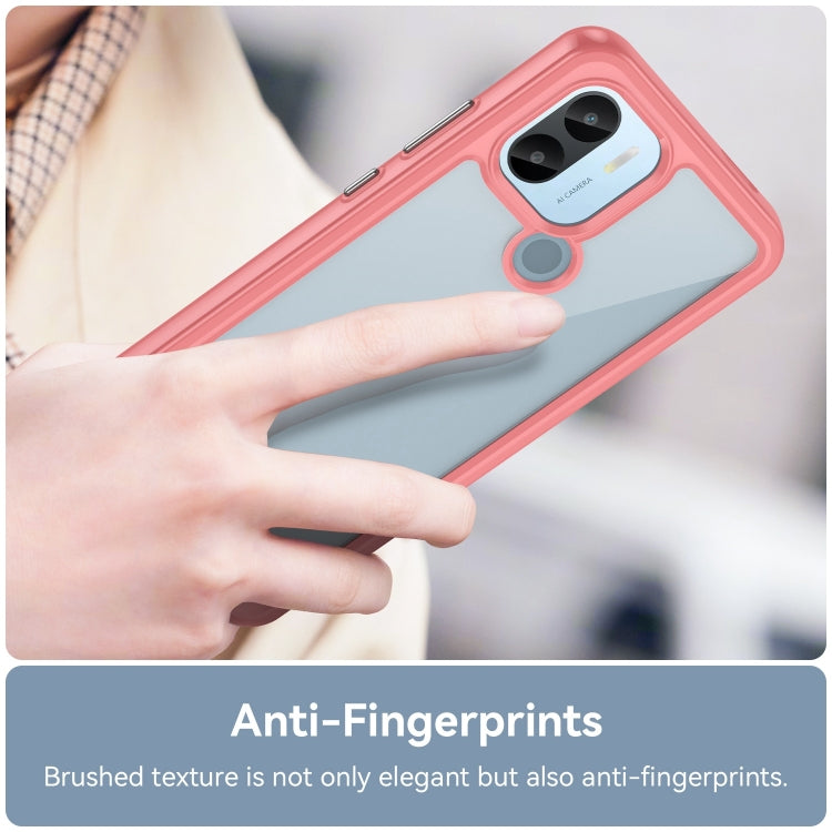 For Xiaomi Poco C50 Colorful Series Acrylic Hybrid TPU Phone Case(Red) by buy2fix