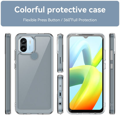 For Xiaomi Poco C51 Colorful Series Acrylic Hybrid TPU Phone Case(Transparent) - Xiaomi Cases by buy2fix | Online Shopping UK | buy2fix