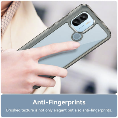 For Xiaomi Poco C51 Colorful Series Acrylic Hybrid TPU Phone Case(Transparent Grey) - Xiaomi Cases by buy2fix | Online Shopping UK | buy2fix