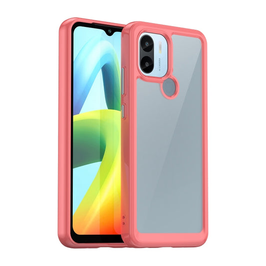 For Xiaomi Poco C51 Colorful Series Acrylic Hybrid TPU Phone Case(Red) - Xiaomi Cases by buy2fix | Online Shopping UK | buy2fix