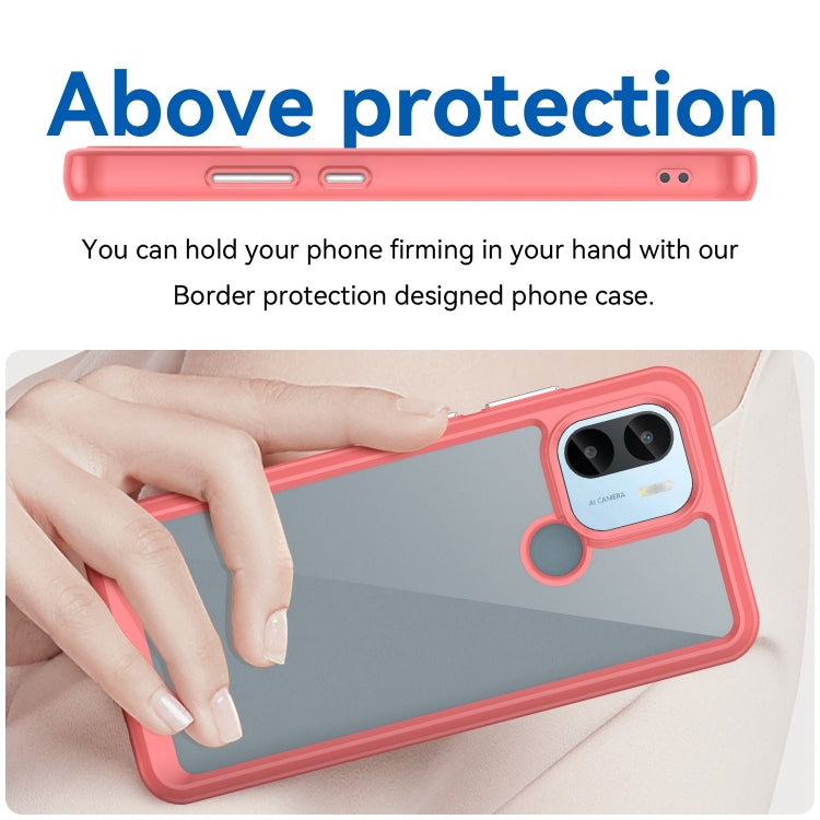 For Xiaomi Redmi A1+ Colorful Series Acrylic Hybrid TPU Phone Case(Red) - Xiaomi Cases by buy2fix | Online Shopping UK | buy2fix