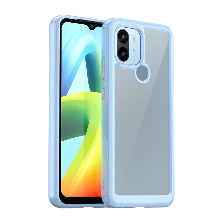 For Xiaomi Redmi A2+ Colorful Series Acrylic Hybrid TPU Phone Case(Blue) by buy2fix