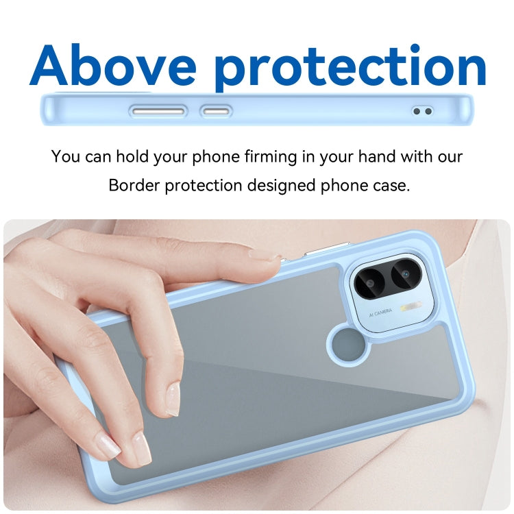 For Xiaomi Redmi A2+ Colorful Series Acrylic Hybrid TPU Phone Case(Blue) by buy2fix