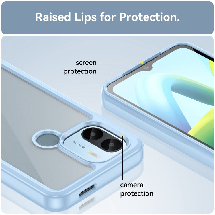 For Xiaomi Redmi A2+ Colorful Series Acrylic Hybrid TPU Phone Case(Blue) by buy2fix