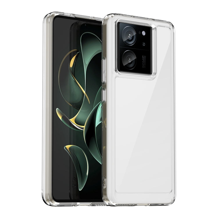 For Xiaomi 13T Colorful Series Acrylic Hybrid TPU Phone Case(Transparent) by buy2fix