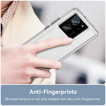 For Xiaomi 13T Colorful Series Acrylic Hybrid TPU Phone Case(Transparent) by buy2fix
