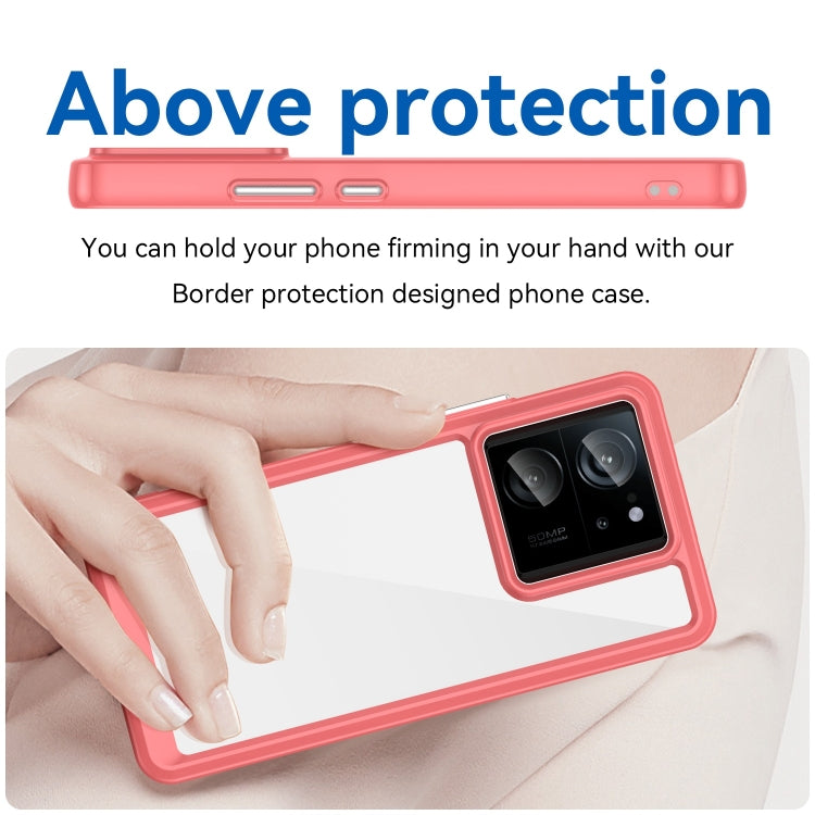 For Xiaomi 13T Pro Colorful Series Acrylic Hybrid TPU Phone Case(Red) - Xiaomi Cases by buy2fix | Online Shopping UK | buy2fix