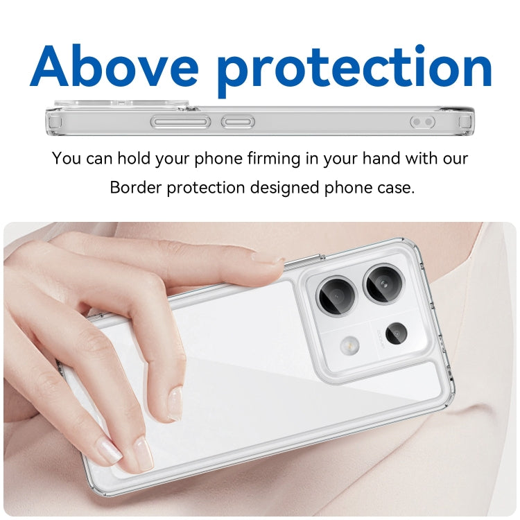 For Xiaomi Redmi Note 13 Pro 5G Colorful Series Acrylic Hybrid TPU Phone Case(Transparent) by buy2fix