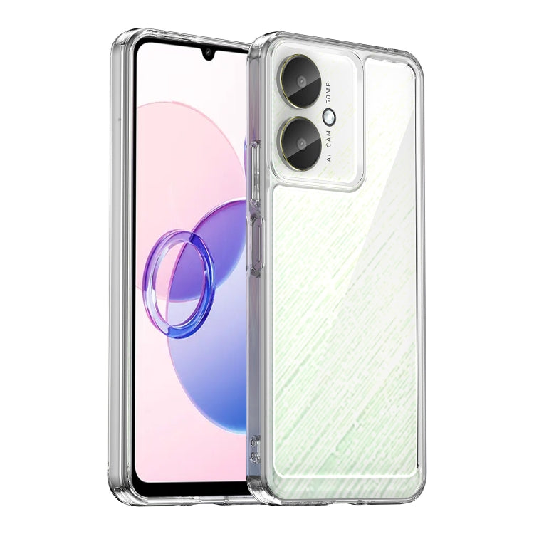For Xiaomi Poco C65 Colorful Series Acrylic Hybrid TPU Phone Case(Transparent) by buy2fix