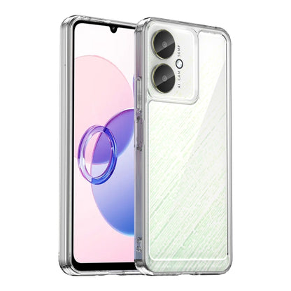 For Xiaomi Poco C65 Colorful Series Acrylic Hybrid TPU Phone Case(Transparent) by buy2fix