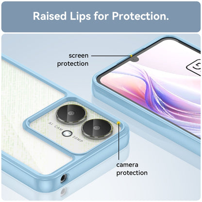 For Xiaomi Poco M6 5G Colorful Series Acrylic Hybrid TPU Phone Case(Blue) by buy2fix