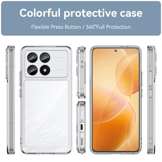 For Xiaomi Redmi K70 Pro Colorful Series Acrylic Hybrid TPU Phone Case(Transparent) by buy2fix