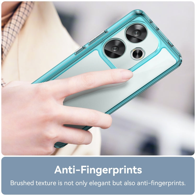 For Xiaomi Redmi Turbo 3 Colorful Series Acrylic Hybrid TPU Phone Case(Transparent Blue) - Xiaomi Cases by buy2fix | Online Shopping UK | buy2fix