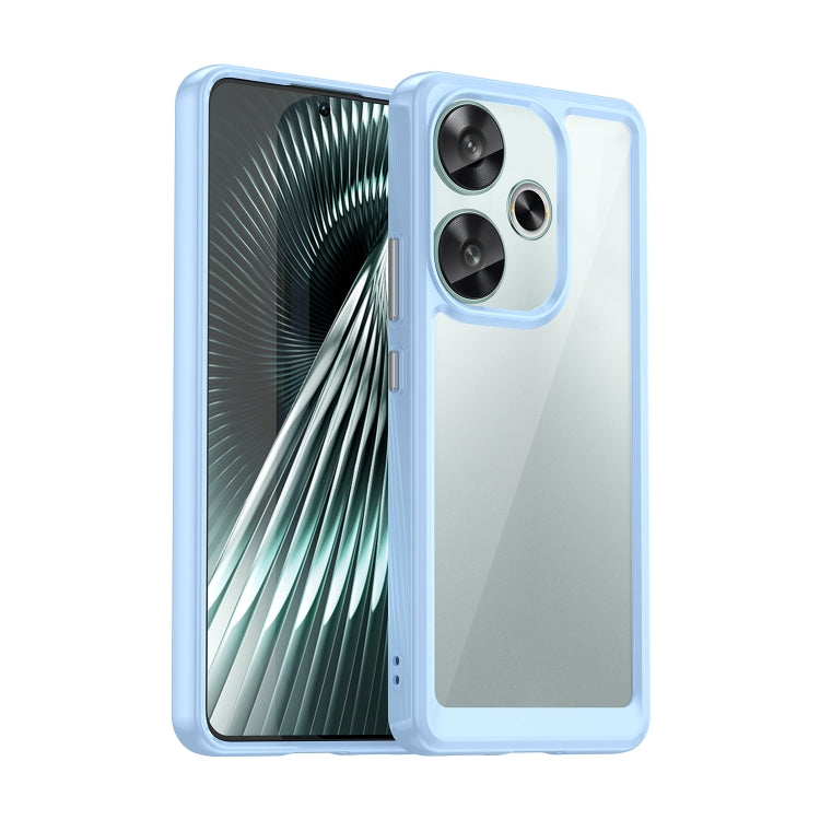 For Xiaomi Redmi Turbo 3 Colorful Series Acrylic Hybrid TPU Phone Case(Blue) by buy2fix