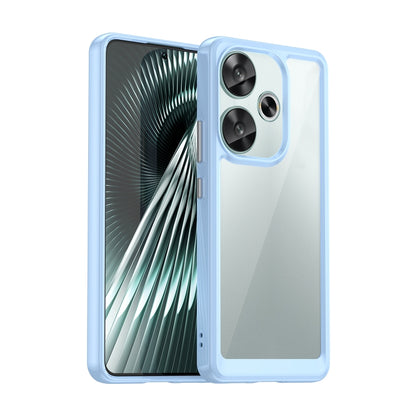 For Xiaomi Redmi Turbo 3 Colorful Series Acrylic Hybrid TPU Phone Case(Blue) by buy2fix