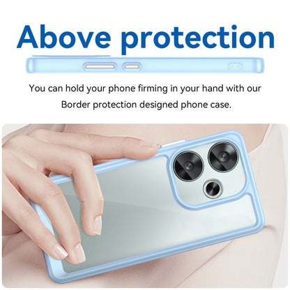 For Xiaomi Redmi Turbo 3 Colorful Series Acrylic Hybrid TPU Phone Case(Blue) by buy2fix