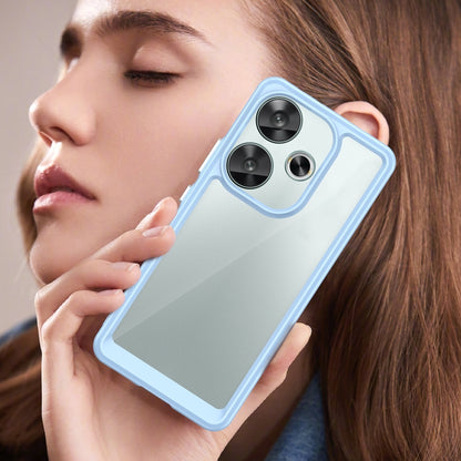 For Xiaomi Redmi Turbo 3 Colorful Series Acrylic Hybrid TPU Phone Case(Blue) by buy2fix