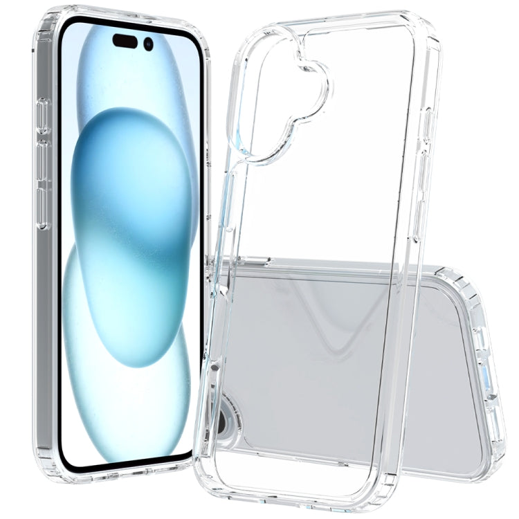 For iPhone 16 Scratchproof Acrylic TPU Phone Case(Transparent) - iPhone 16 Cases by buy2fix | Online Shopping UK | buy2fix