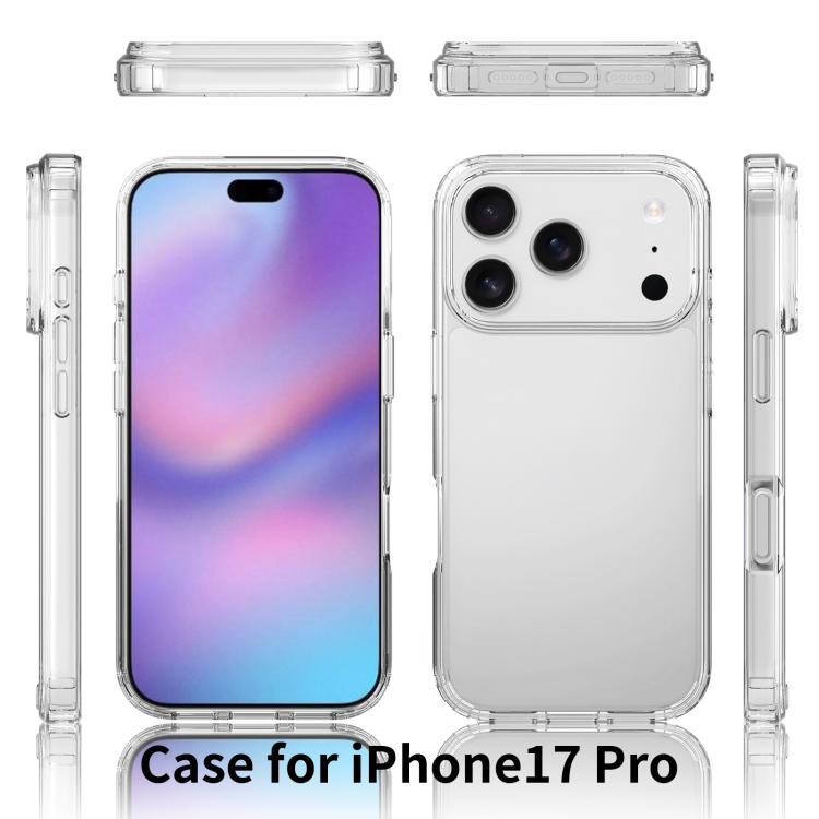 For iPhone 17 Pro Scratchproof Acrylic TPU Phone Case(Transparent) - iPhone 17 Pro Cases by buy2fix | Online Shopping UK | buy2fix