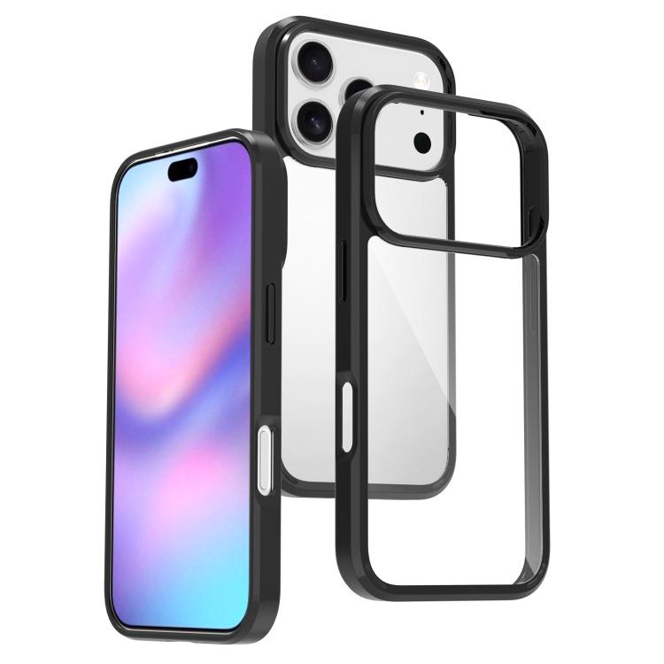 For iPhone 17 Pro Scratchproof Acrylic TPU Phone Case(Black) - iPhone 17 Pro Cases by buy2fix | Online Shopping UK | buy2fix