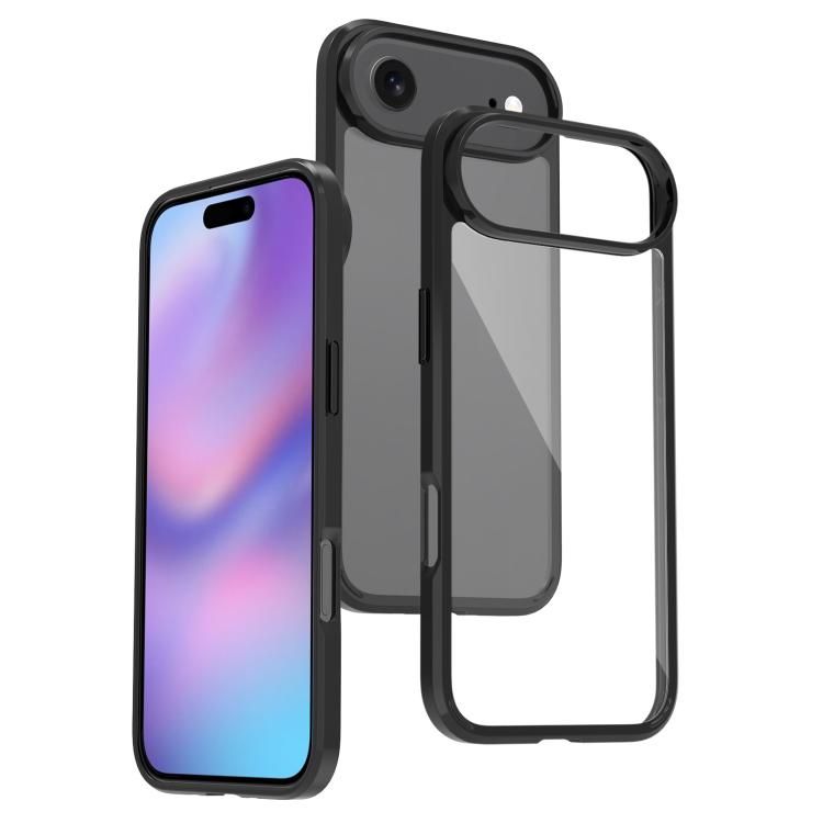 For iPhone 17 Air Scratchproof Acrylic TPU Phone Case(Black) - iPhone 17 Air Cases by buy2fix | Online Shopping UK | buy2fix