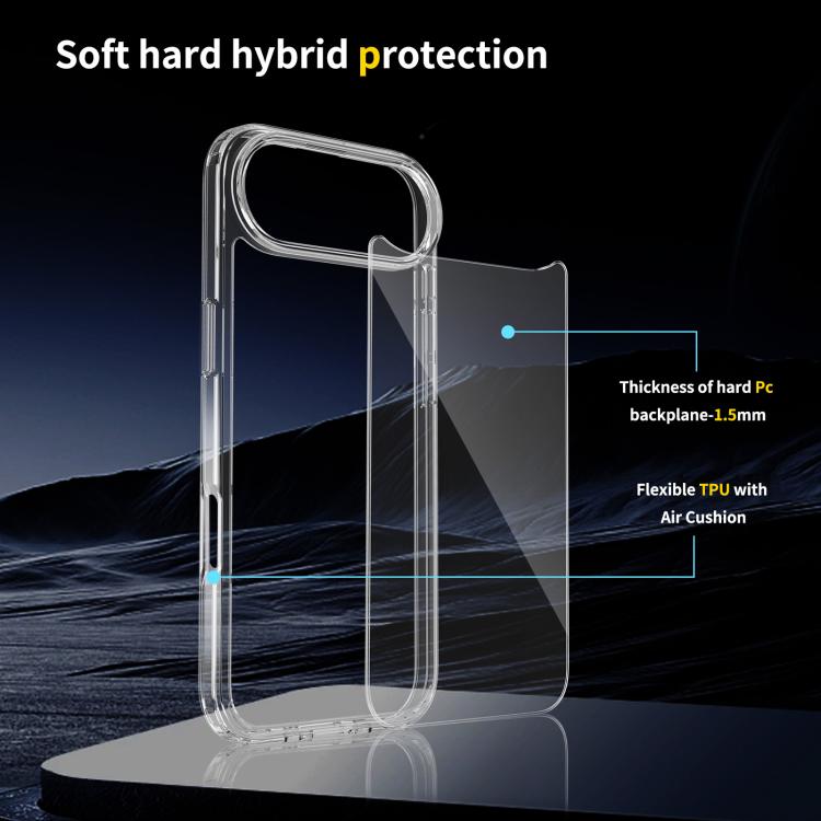 For iPhone 17 Air Scratchproof Acrylic TPU Phone Case(Black) - iPhone 17 Air Cases by buy2fix | Online Shopping UK | buy2fix