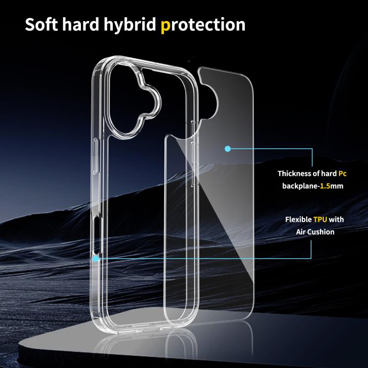 For iPhone 17 Scratchproof Acrylic TPU Phone Case(Black) - iPhone 17 Cases by buy2fix | Online Shopping UK | buy2fix