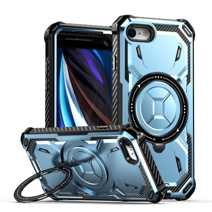 For iPhone SE 2022 / 2020 / 8 / 7 Armor Series Holder Phone Case(Blue) by buy2fix