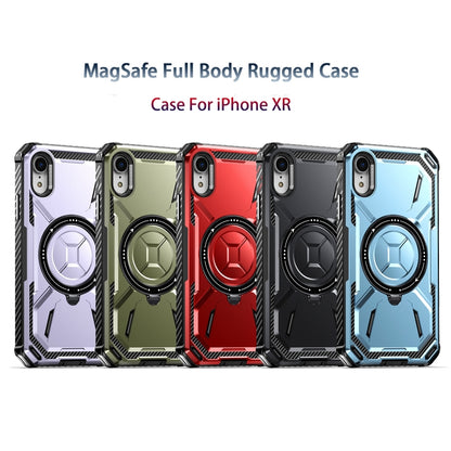 For iPhone XR Armor Series Holder Phone Case(Light Purple) by buy2fix