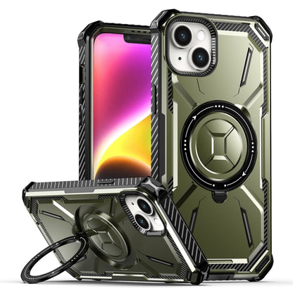 For iPhone 15 Plus Armor Series Holder Phone Case(Army Green) by buy2fix