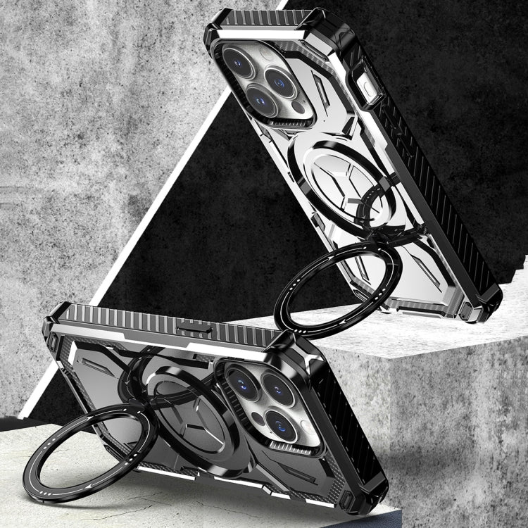 For iPhone 15 Pro Armor Series Holder Phone Case(Light Purple) by buy2fix