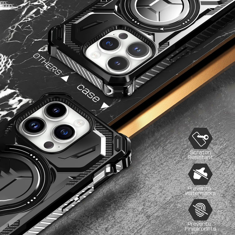 For iPhone 15 Pro Armor Series Holder Phone Case(Light Purple) by buy2fix