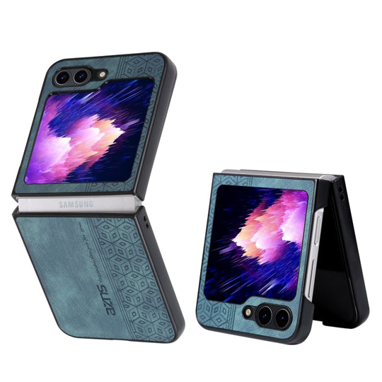 For Samsung Galaxy Z Flip5 AZNS 3D Embossed Skin Feel Phone Case(Green)
