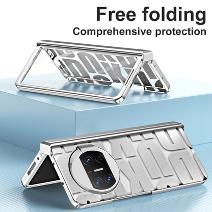 For Huawei Mate X3 Integrated Electroplating Folding Phone Case with Hinge(Purple) - Huawei Cases by buy2fix | Online Shopping UK | buy2fix