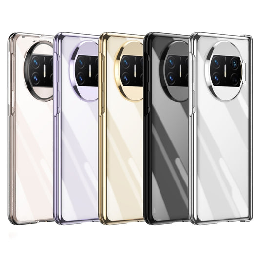 For Huawei Mate X3 Electroplating PC Folding Phone Case with Hinge(Purple) - Huawei Cases by buy2fix | Online Shopping UK | buy2fix