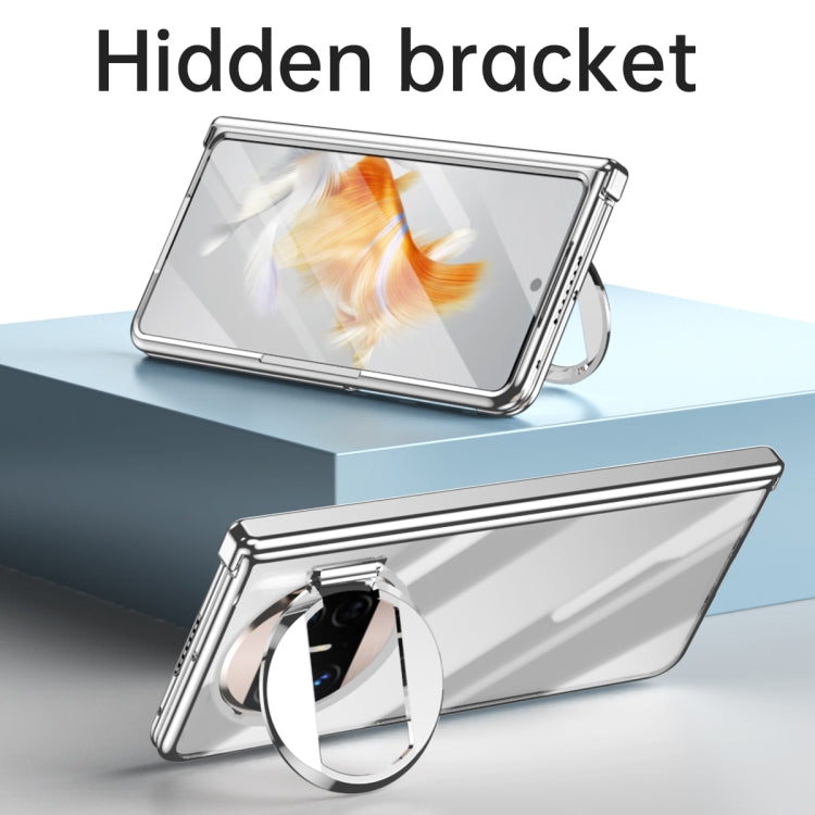 For Huawei Mate X3 Electroplating PC Folding Phone Case with Hinge(Gold) - Huawei Cases by buy2fix | Online Shopping UK | buy2fix