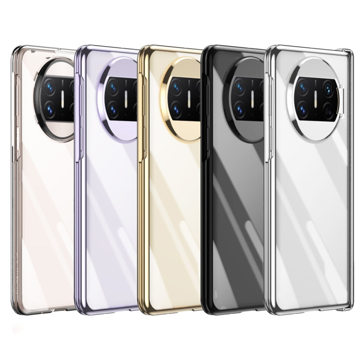 For Huawei Mate X3 Integrated Electroplating PC Folding Phone Case with Hinge(Purple) - Huawei Cases by buy2fix | Online Shopping UK | buy2fix