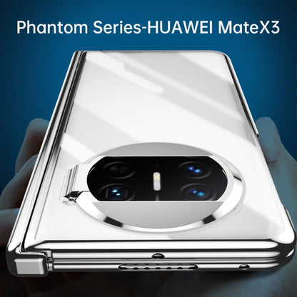 For Huawei Mate X3 Integrated Electroplating PC Folding Phone Case with Hinge(Purple) - Huawei Cases by buy2fix | Online Shopping UK | buy2fix