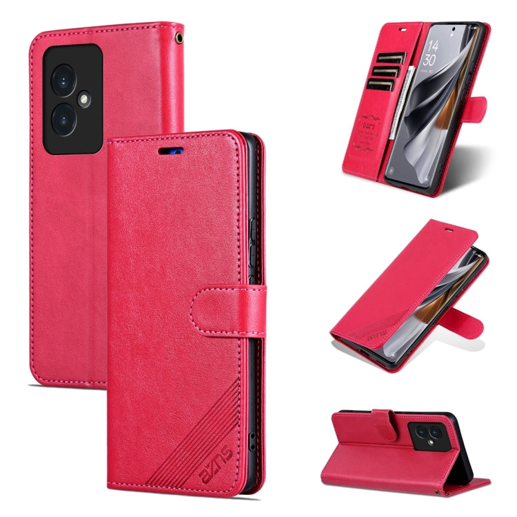 For Honor 100 AZNS Sheepskin Texture Flip Leather Phone Case(Red) - Honor Cases by AZNS | Online Shopping UK | buy2fix