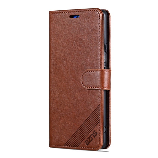 For Honor 100 AZNS Sheepskin Texture Flip Leather Phone Case(Brown) - Honor Cases by AZNS | Online Shopping UK | buy2fix